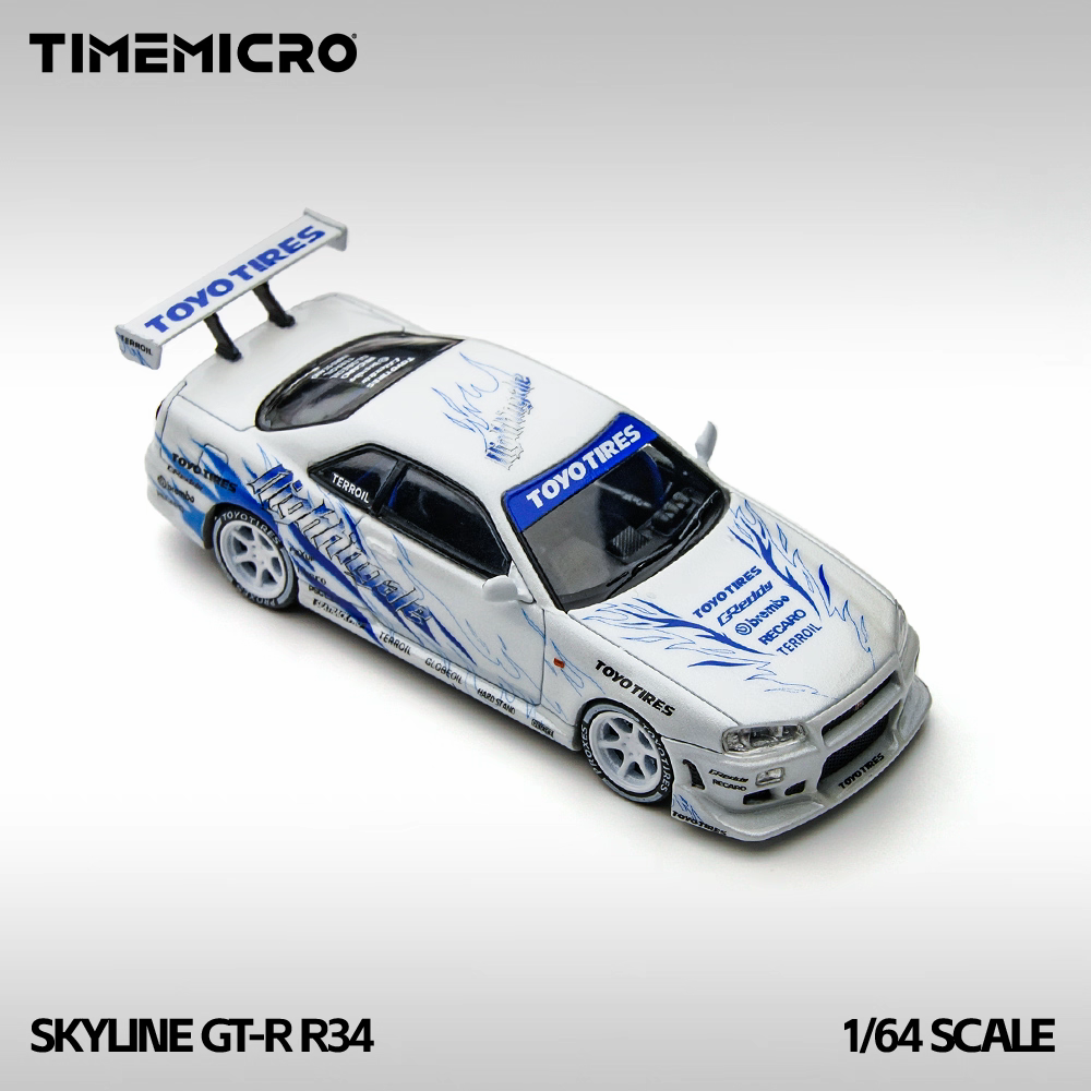 Timemicro Skyline GT-R R34 1:64 Scale
