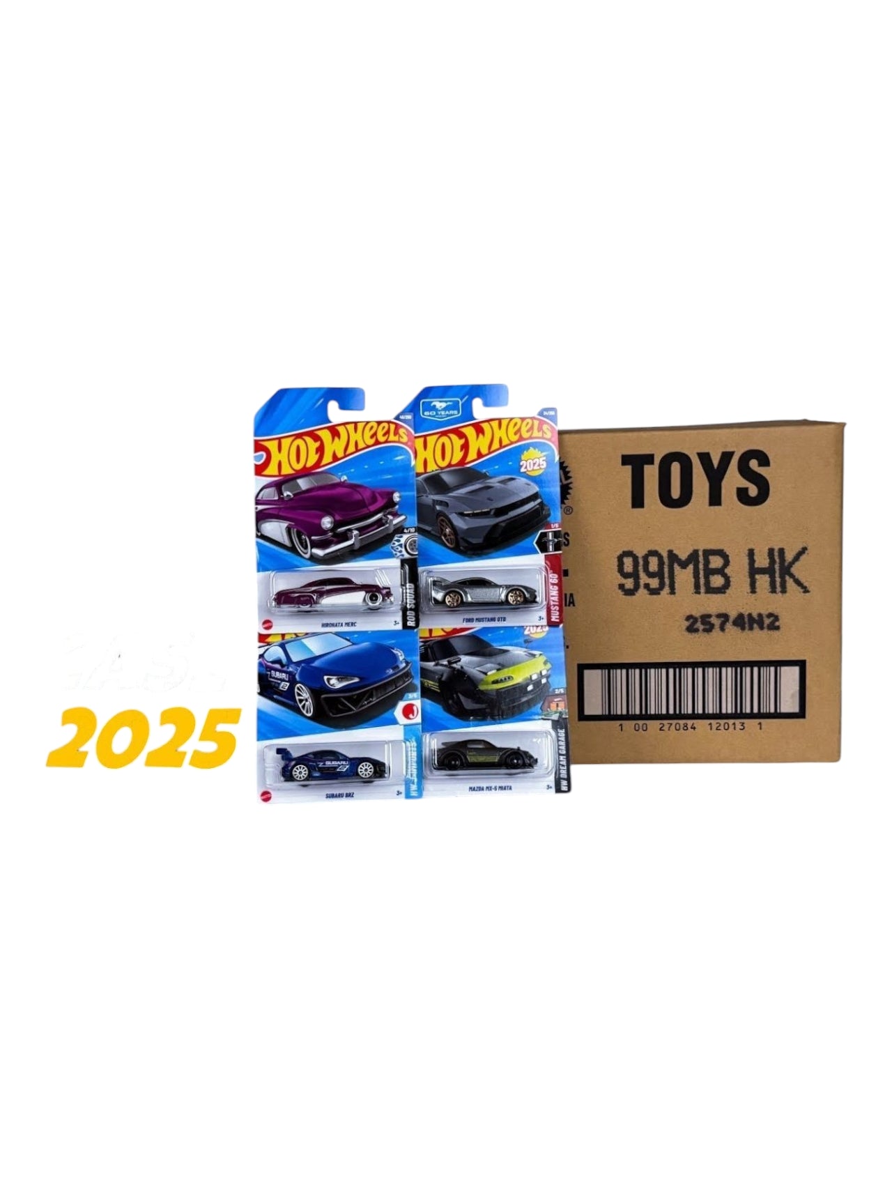Hotwheels Imported B Case 2025 contains 72 Cars (ETA of 1 Month)