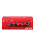 Bburago Formula 1 (F1) Ferrari SF-23 Charles Leclerc 2023 Diecast 1:24 Scale (With Acrylic Case)