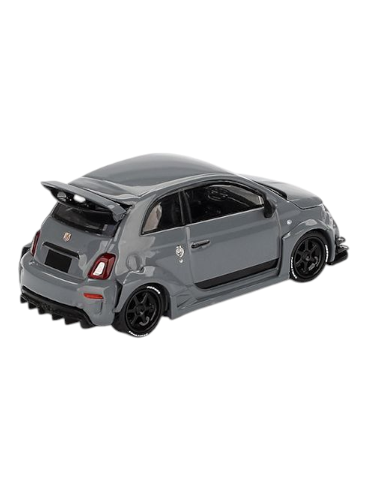 Mini GT LB-WORKS x Abas Works Abarth 595 (Grey) Code-995 1:64 Scale