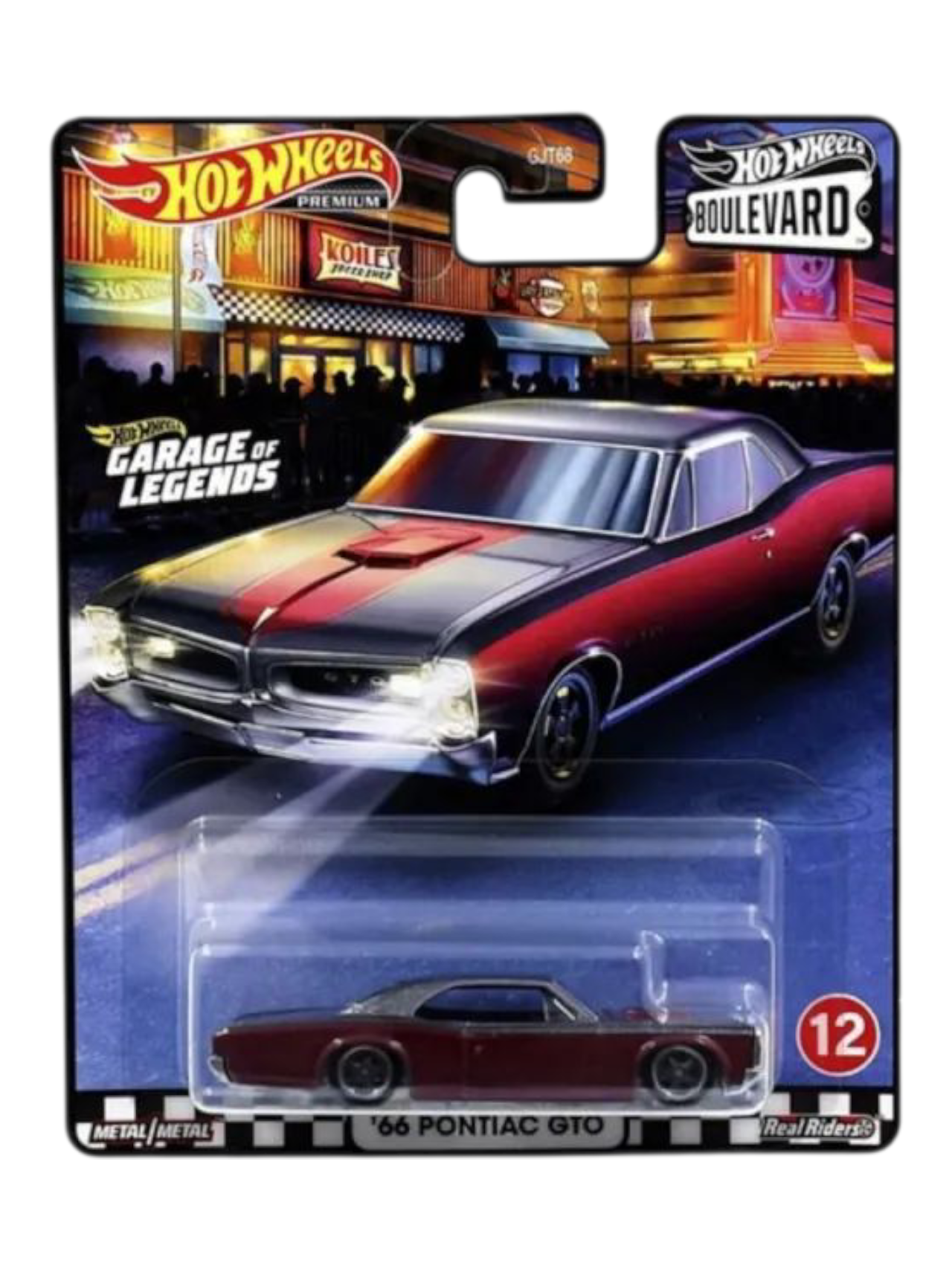 HotWheels Boulevard 66 Pontiac GTO Imported Premium 1:64 Scale