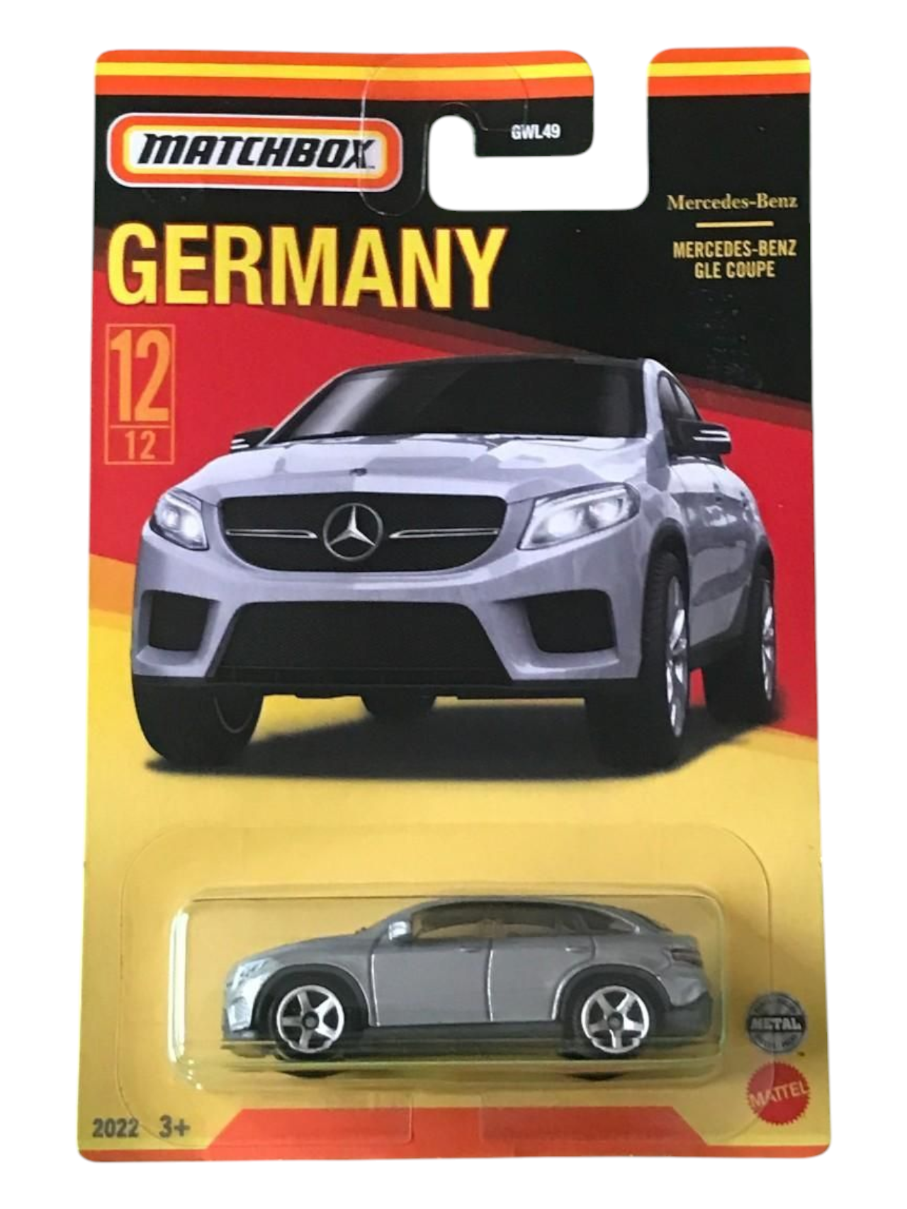 Matchbox Germany Mercedes -Benz GLE Coupe 1:64 Scale (Blister Damaged)