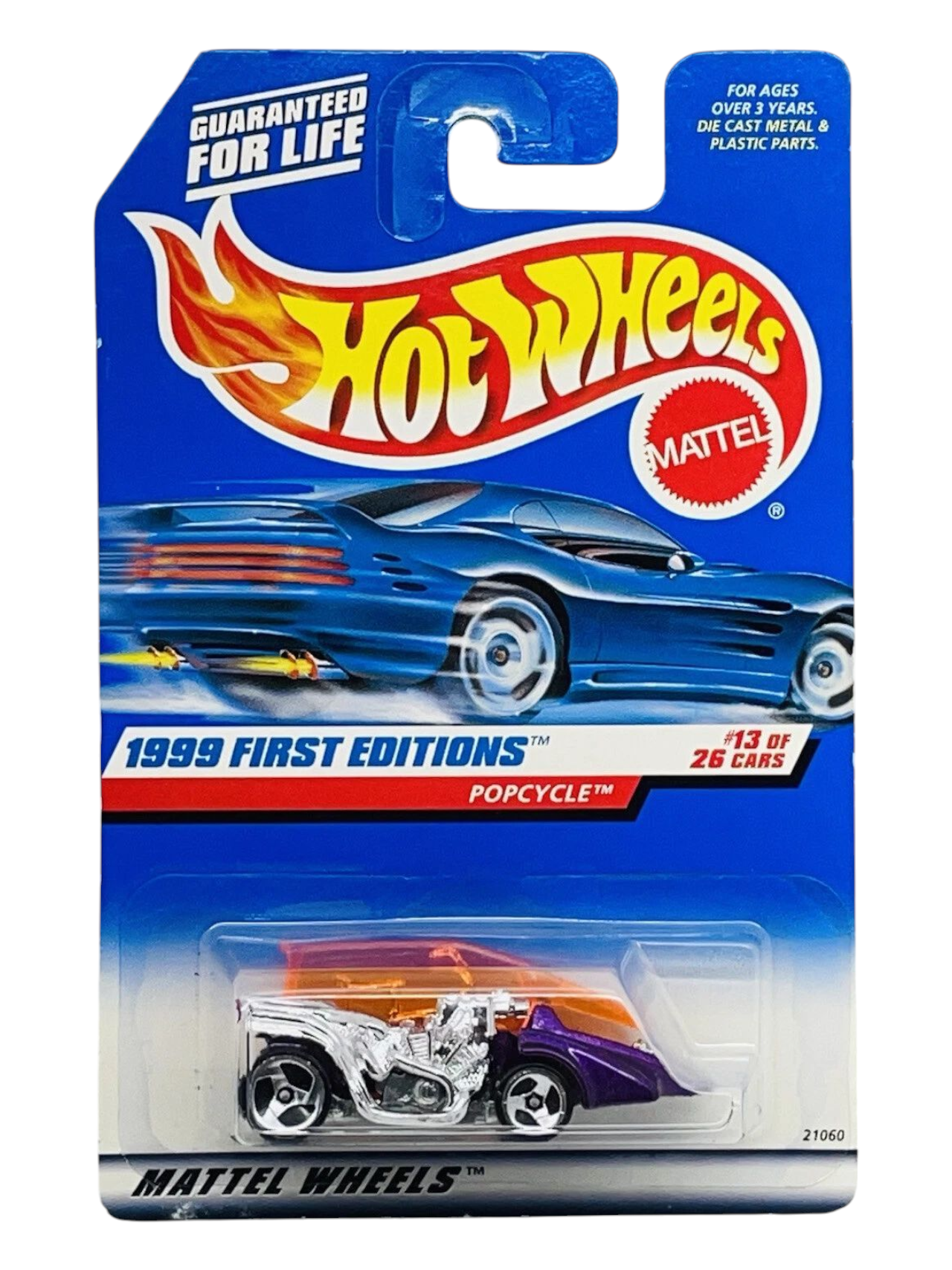 HotWheels 1999 First Editions Popcycle Imported Mainline 1:64 Scale