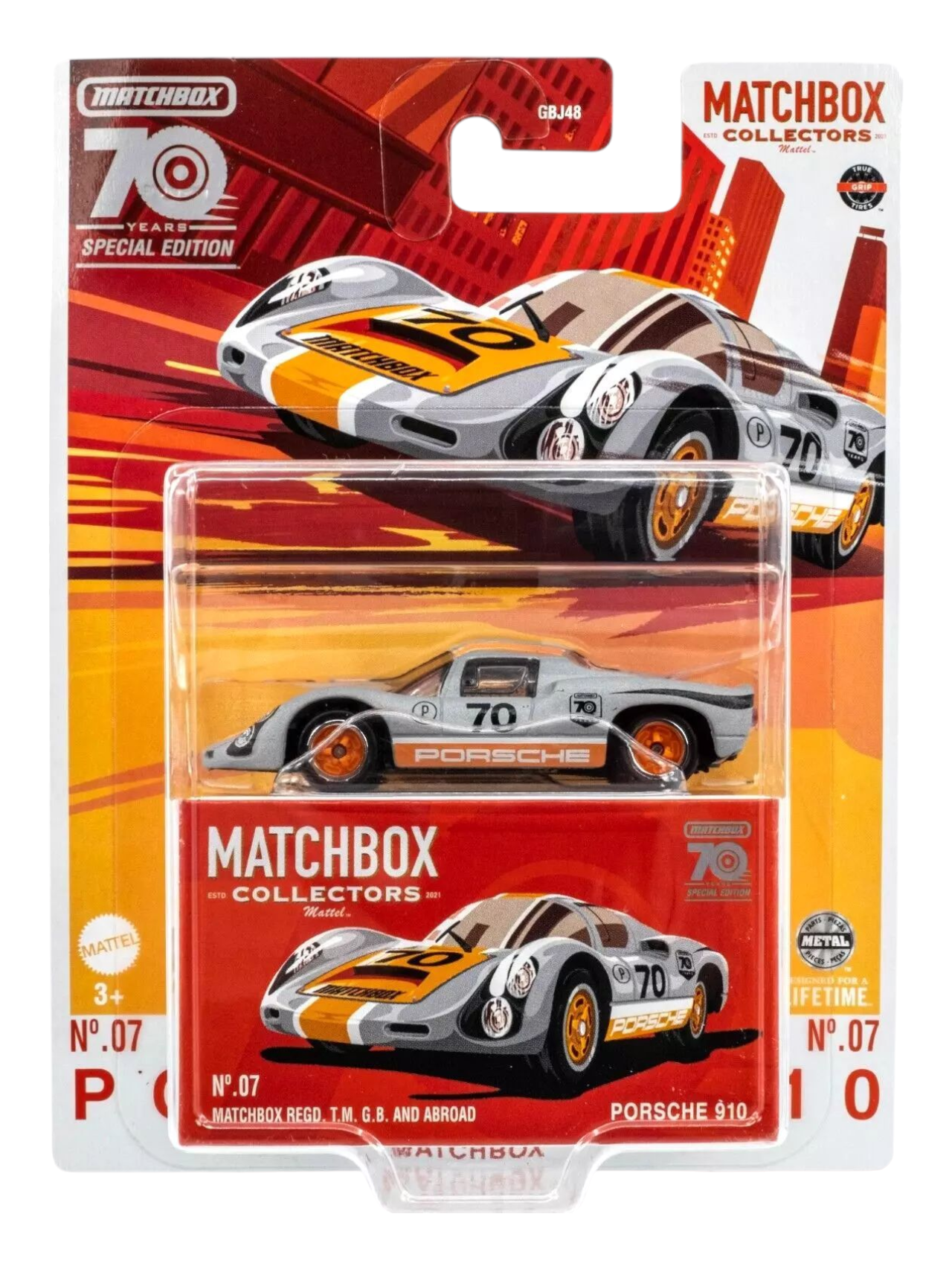 Matchbox Collectors 70 Years Special Edition Porsche 910 1:64 Scale
