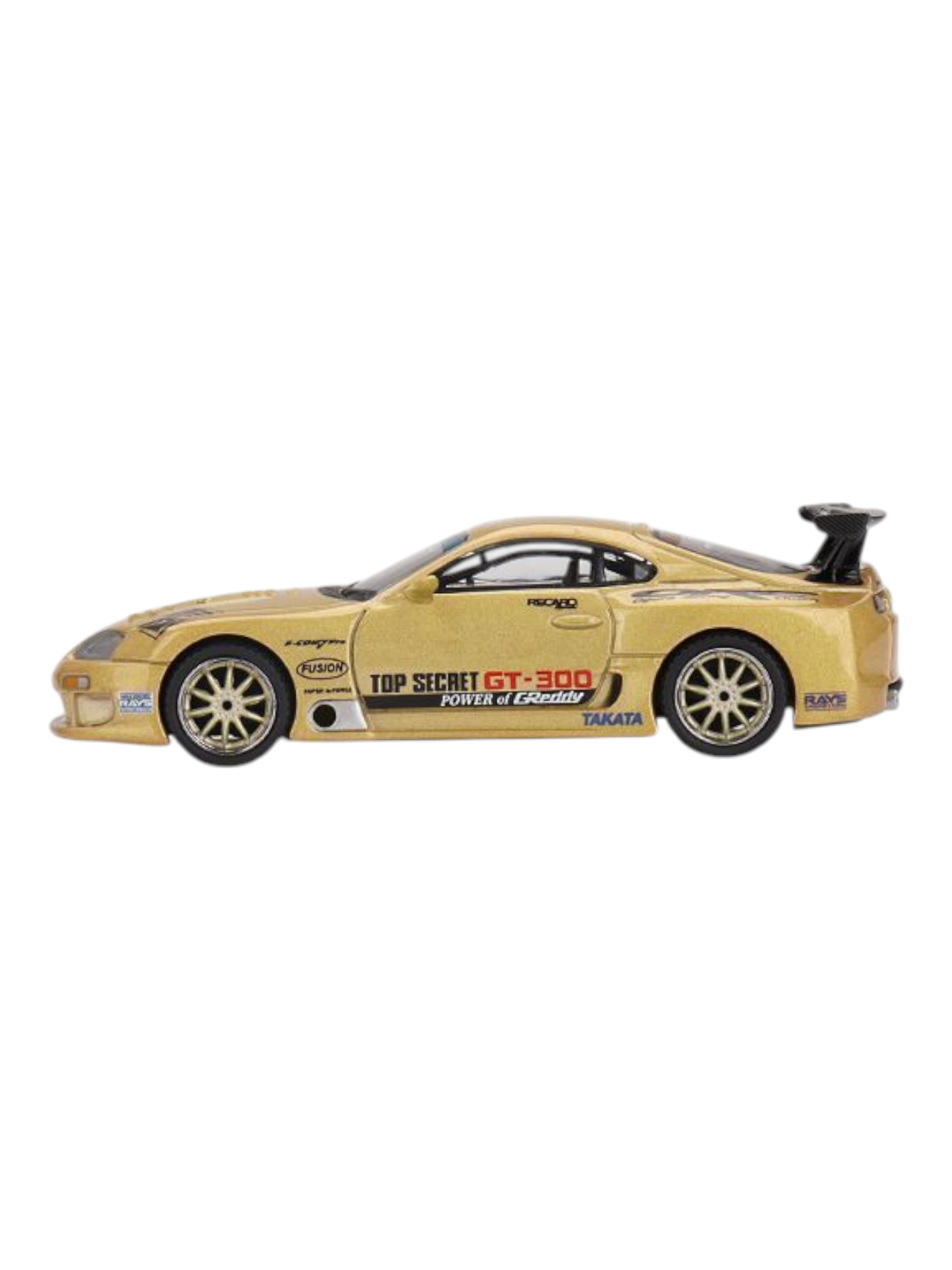 Mini GT Toyota Supra A80 (Top Secret GT-300 Top Secret Gold) 1:64 Scale