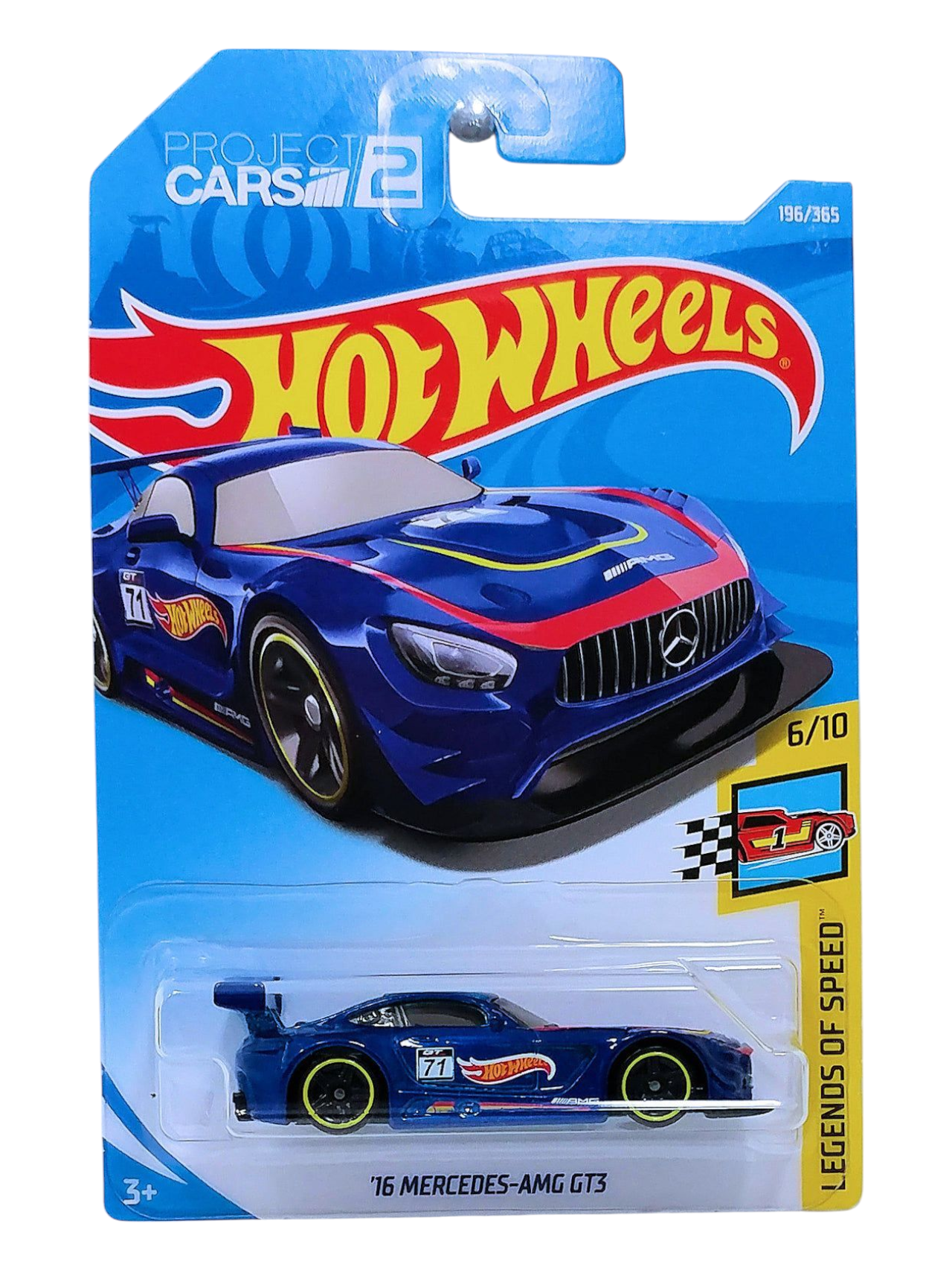 HotWheels Project Cars 2 16 Mercedes-AMG GT3 Imported Mainline 1:64 Scale