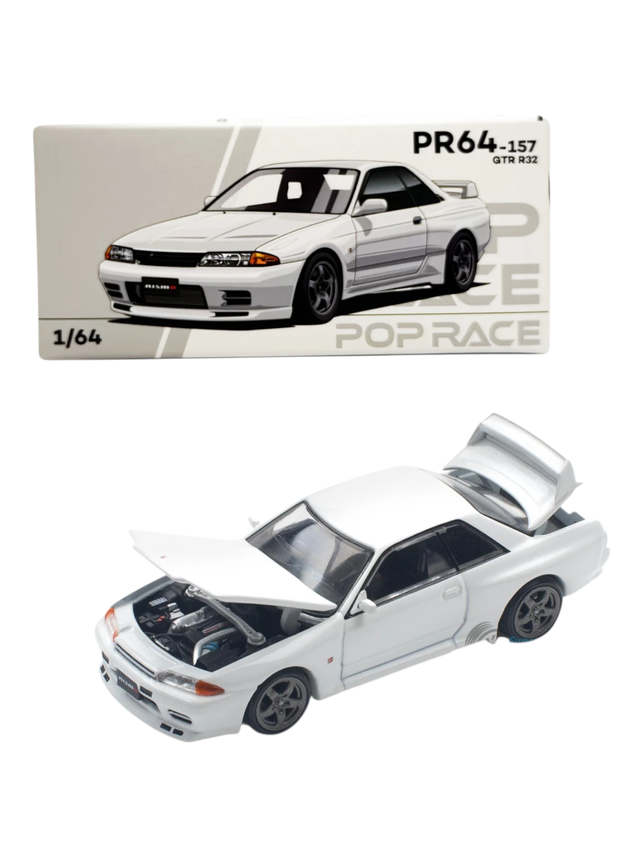 POP Race PR64 - 157 GTR R32 1:64 Scale – Toy Collectors India