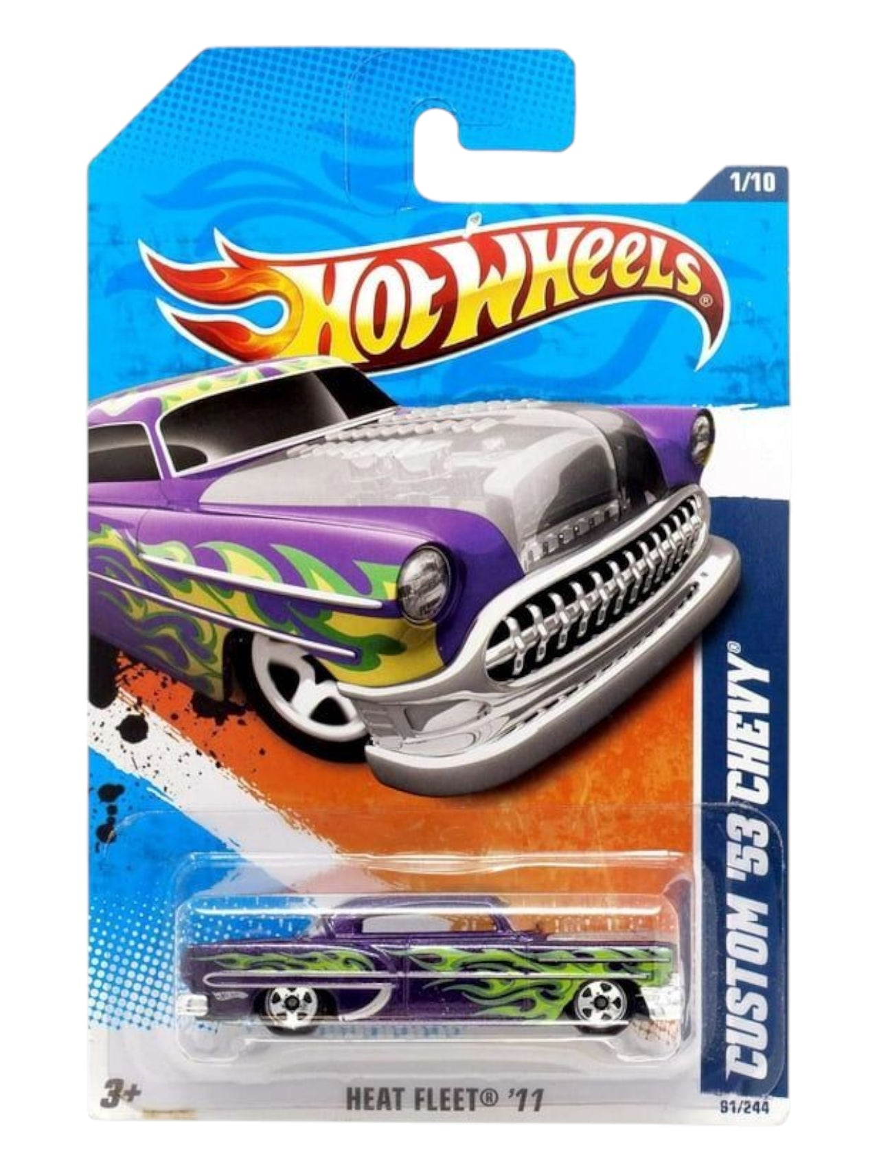 Hotwheels custom '53 Chevy imported mainline card art 1:64 Scale
