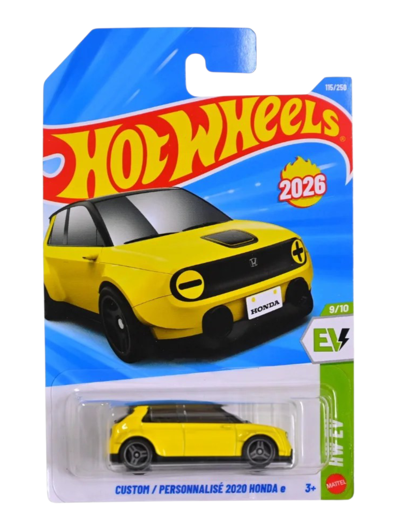 HotWheels Custom/Personnalise 2020 Honda e Imported Mainline 1:64 Scale