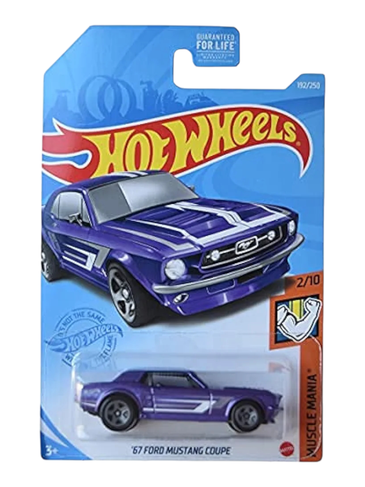 Hotwheels 67 Ford mustang coupe Imported Mainline 1:64 Scale GTB45-M7C5 ( card is damaged car mint condition )