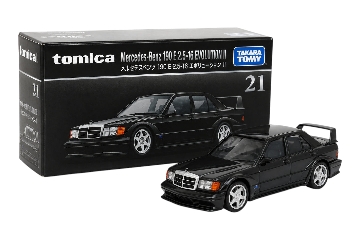 Takara Tomy Tomica Mercedes Benz E2.5-16 evolution ll no-21 imported premium 1:64 Scale