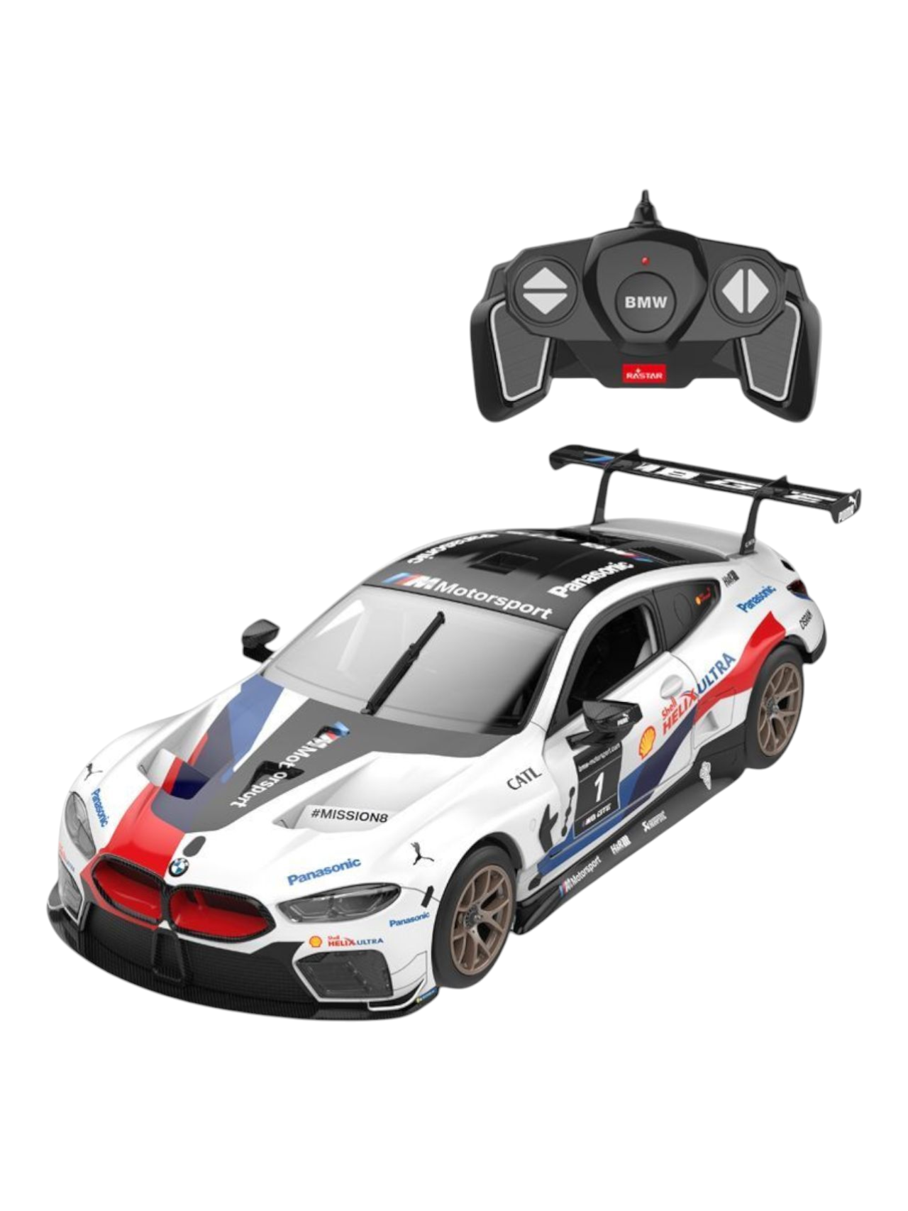 Rastar BMW M8 GTE RC Assembly Model Kit 1:18 Scale (66 pcs and 8 pts)
