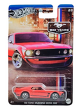 HotWheels Silver Series 60 Years 69 Ford Mustang Boss 302 Imported Mainline Card Art 1:64 Scale