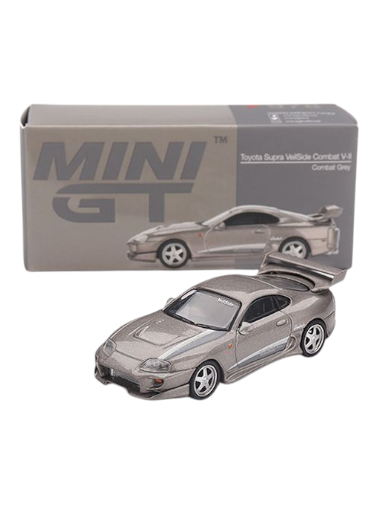 Mini GT Toyota Supra VeilSide Combat V-II (Combat Grey) 1:64 Scale 978