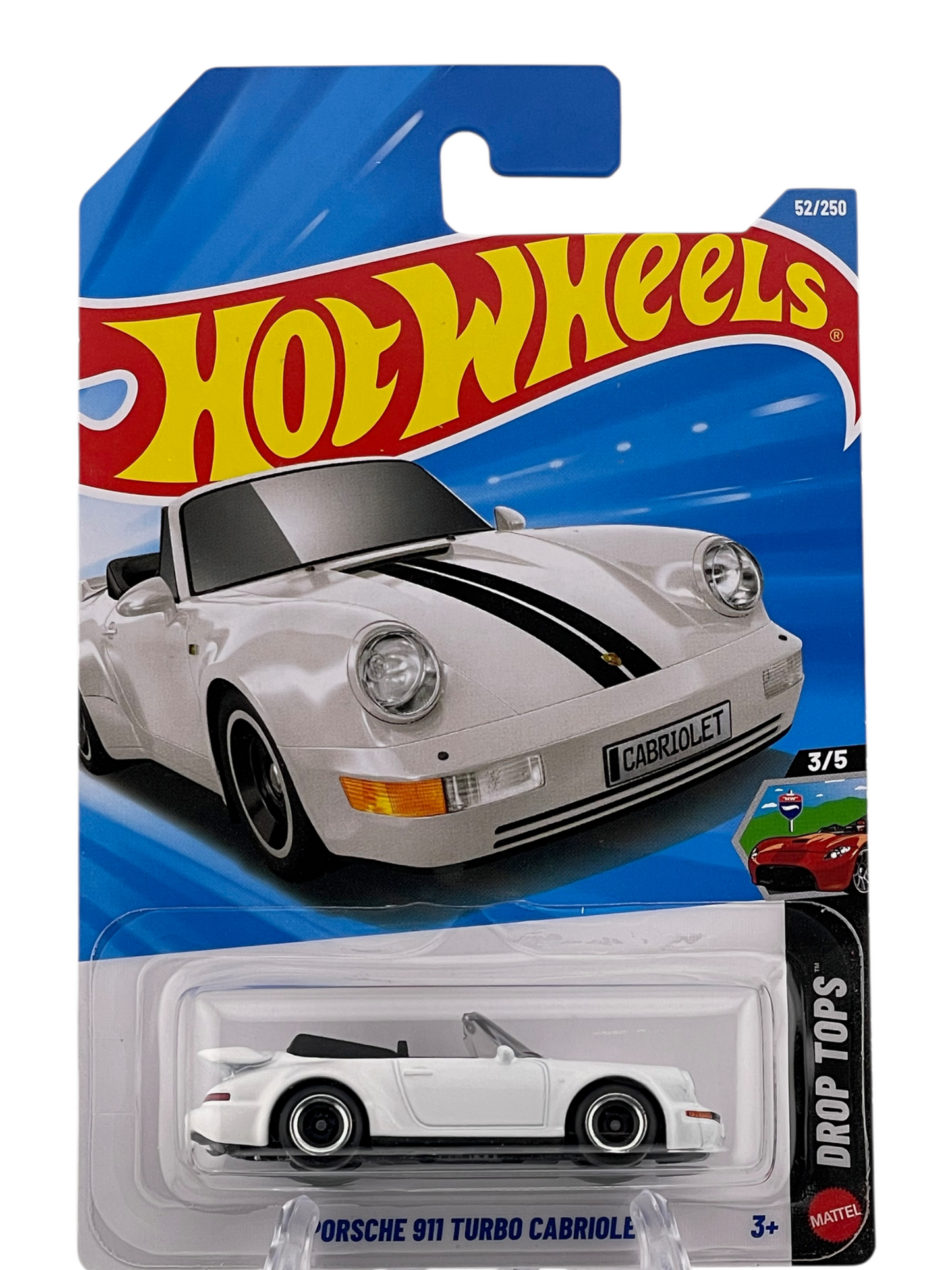 HotWheels Porsche 911 Turbo Cabriolet Imported Mainline 1:64 Scale