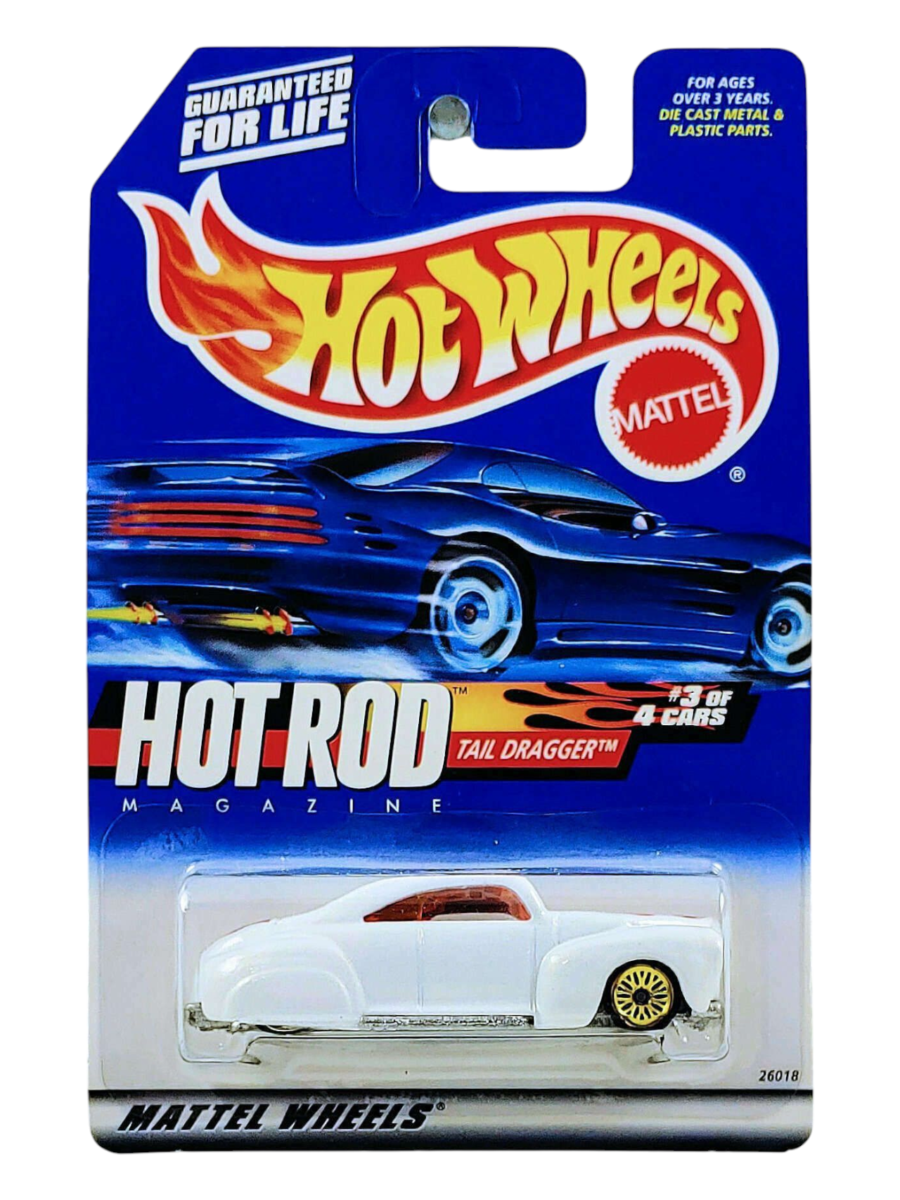 HotWheels Hot Rod Magazine Tail Dragger Imported Mainline 1:64 Scale (Blister Damaged)