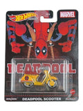 HotWheels Marvel Deadpool Scooter Imported Premium 1:64 Scale
