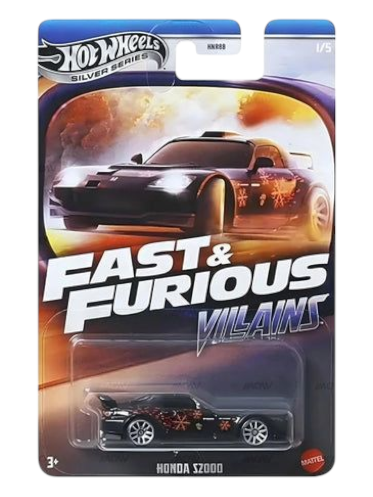 HotWheels Fast & Furious Villains Silver Series Honda S2000 Imported Mainline 1:64 Scale