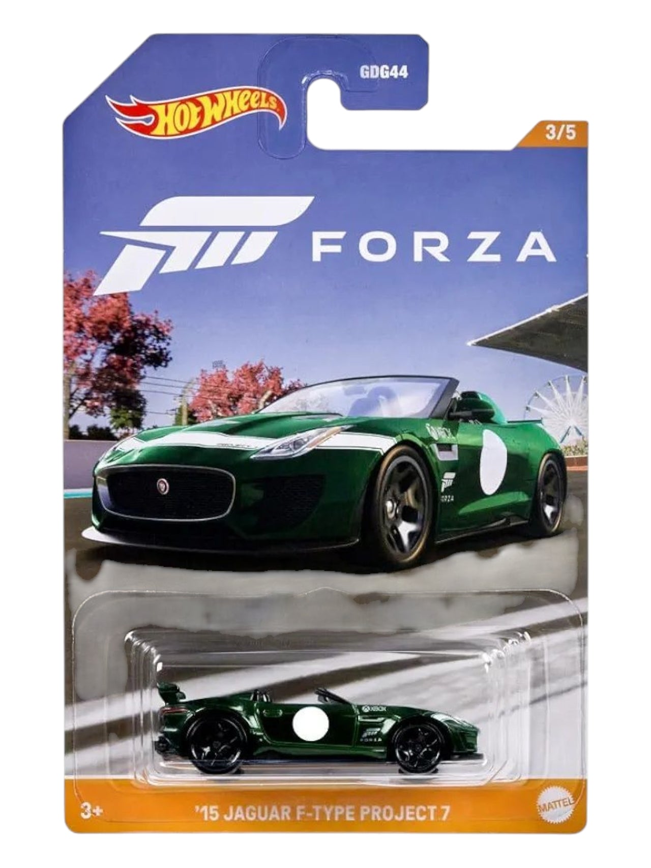 Hotwheels Forza '15 jaguar f-type project 7 imported card art mainline 1:64 Scale