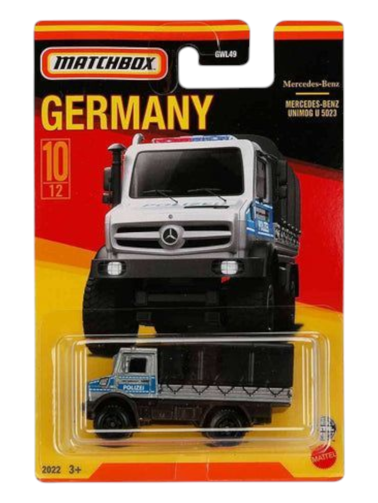 Matchbox Germany Mercedes -Benz Unimog U 5023 1:64 Scale (Blister Damaged)