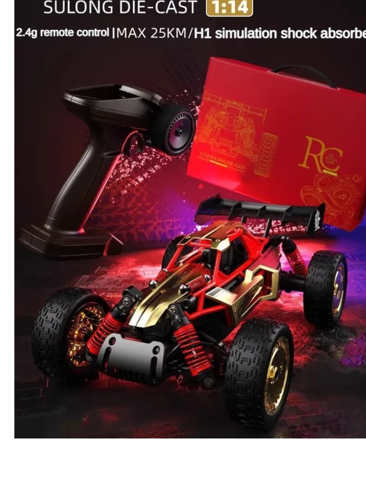 Sulong Remote Control Die-Cast High Speed Car 1:14 Scale
