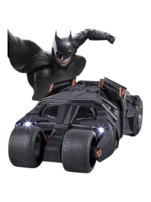 Qy Toys Alloy Car Model DC The Dark Knight Trilogy Batman Tumbler 1/18 Batmobile with light,sound and mist
