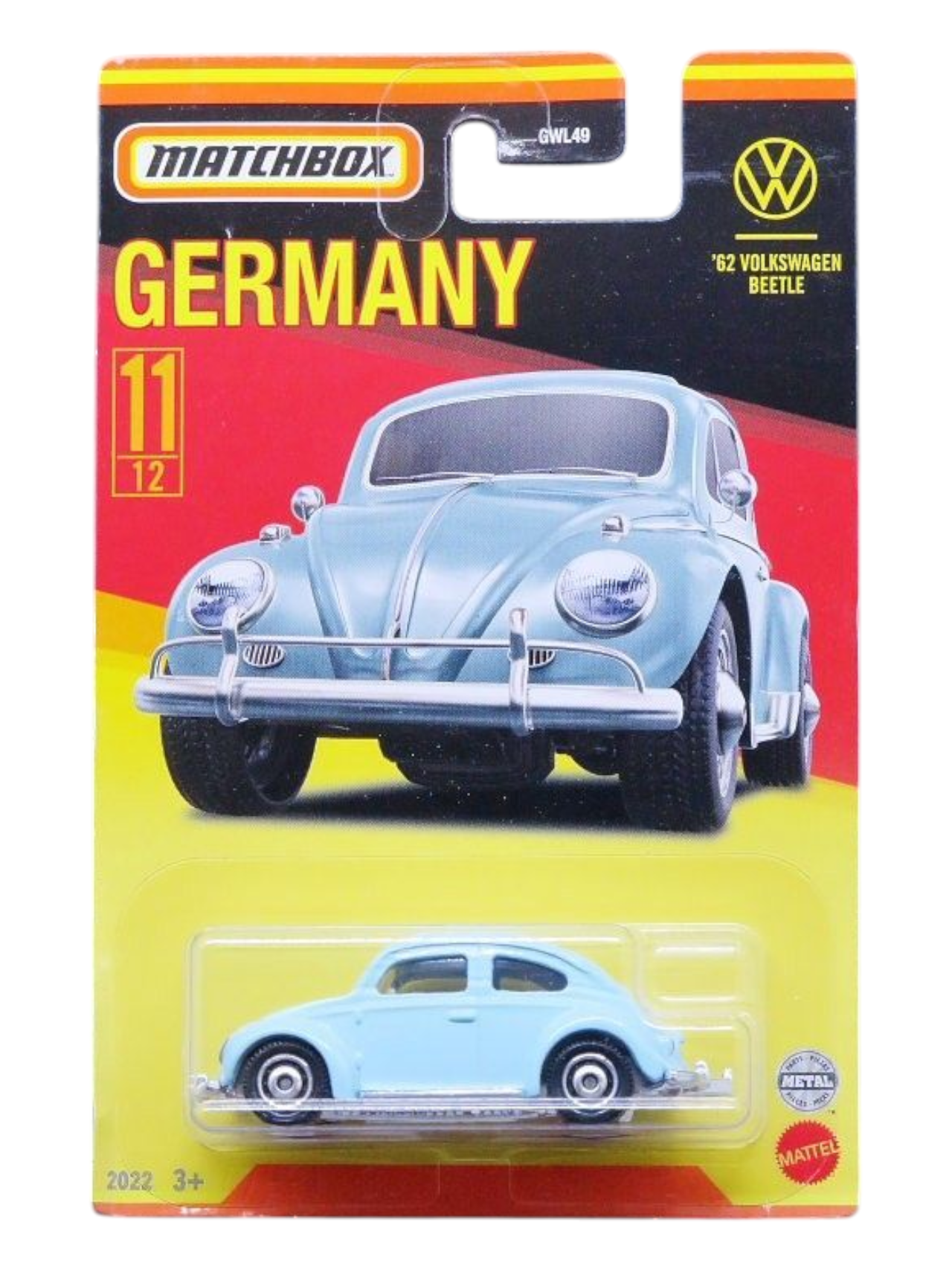 Matchbox Germany 62 Volkswagen Beetle 1:64 Scale