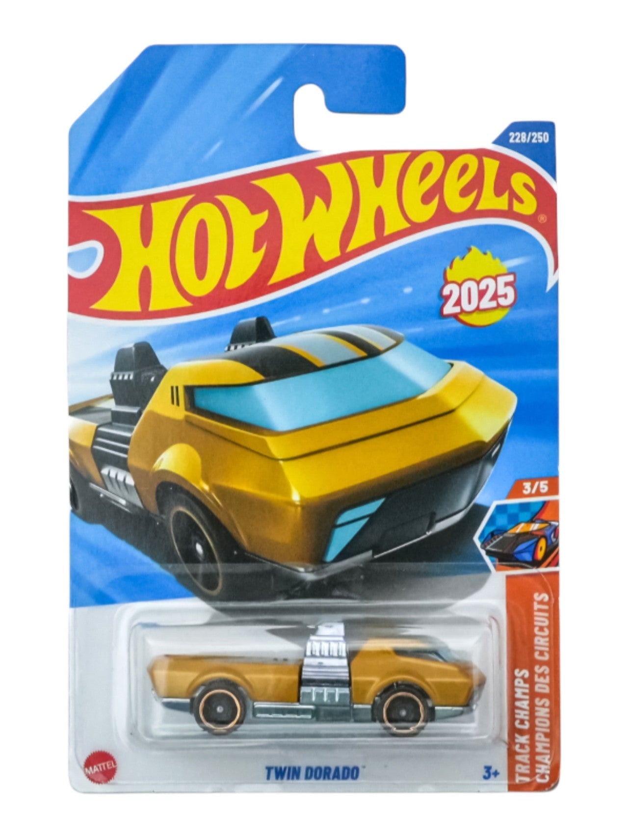 HotWheels Twin Dorado Imported Mainline 1:64 Scale | Code: HYW49-N7C6