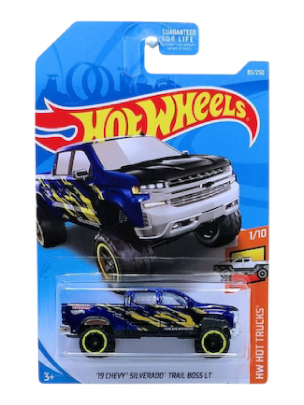 Hotwheels 19 Chevy Silverado Trail Boss LT Imported Mainline 1:64 Scale