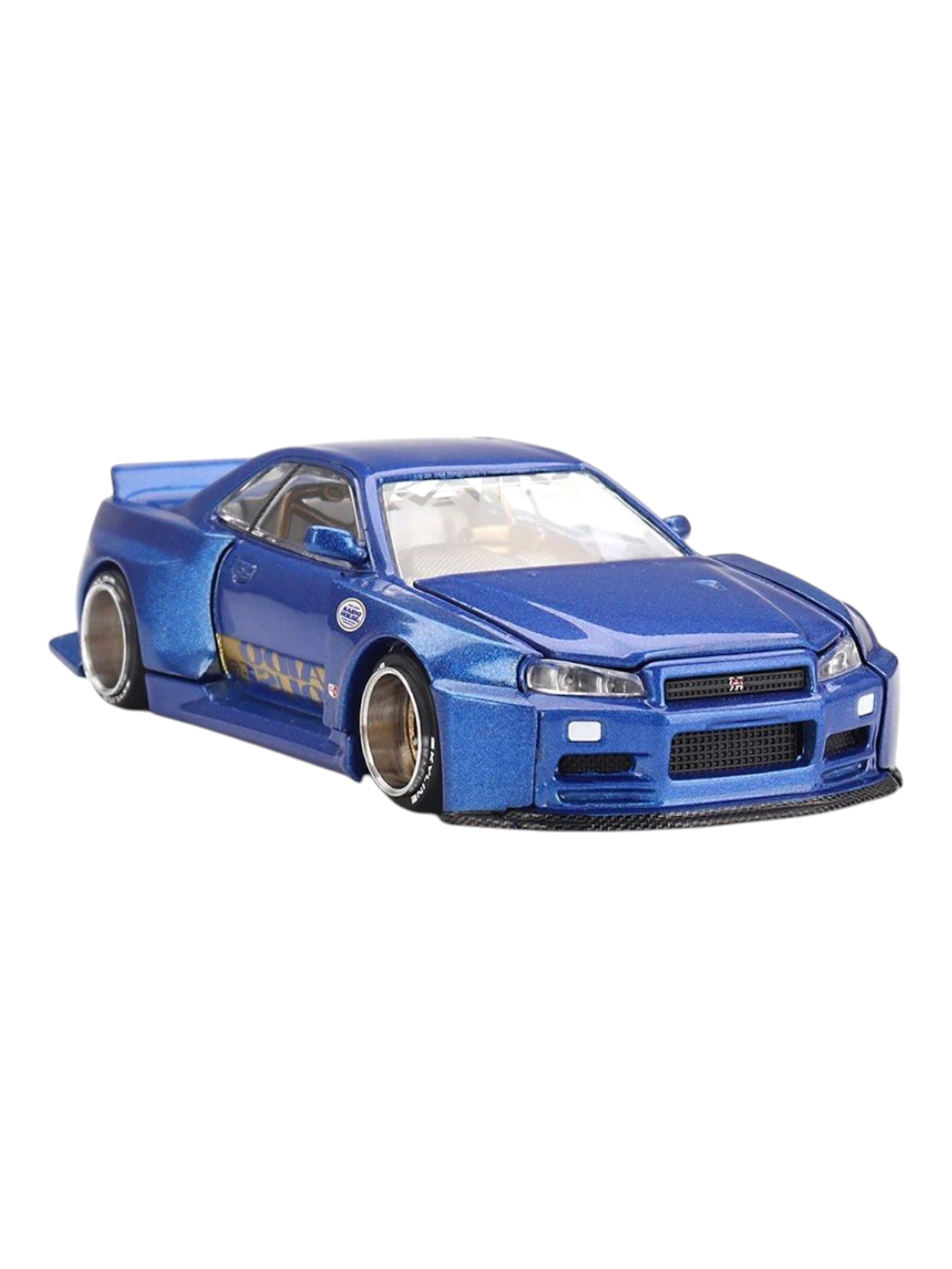 Mini GT Kaido House Nissan Skyline GT-R (R34) Kaido Works Shinjuku V2 1:64 Scale