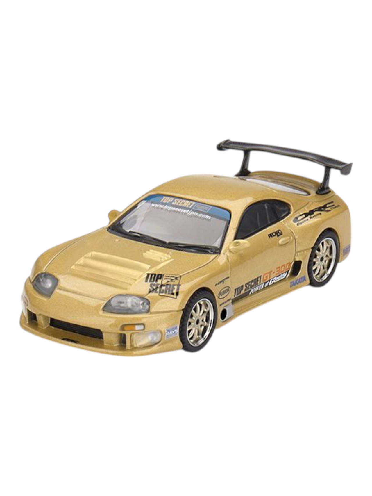 Mini GT Toyota Supra A80 (Top Secret GT-300 Top Secret Gold) 1:64 Scale