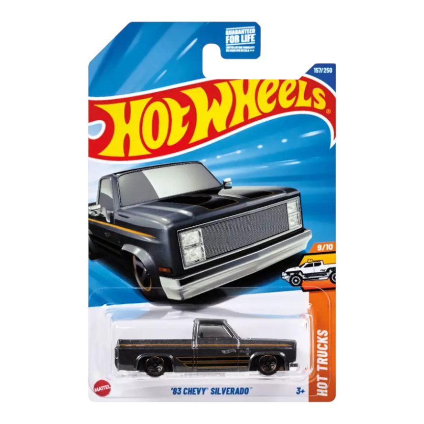 ミニカー Hotwheels 83 Chevy Silverado HotWheels 83 Chevy Silverado Imported Mainline 1:64 Scale – Toy