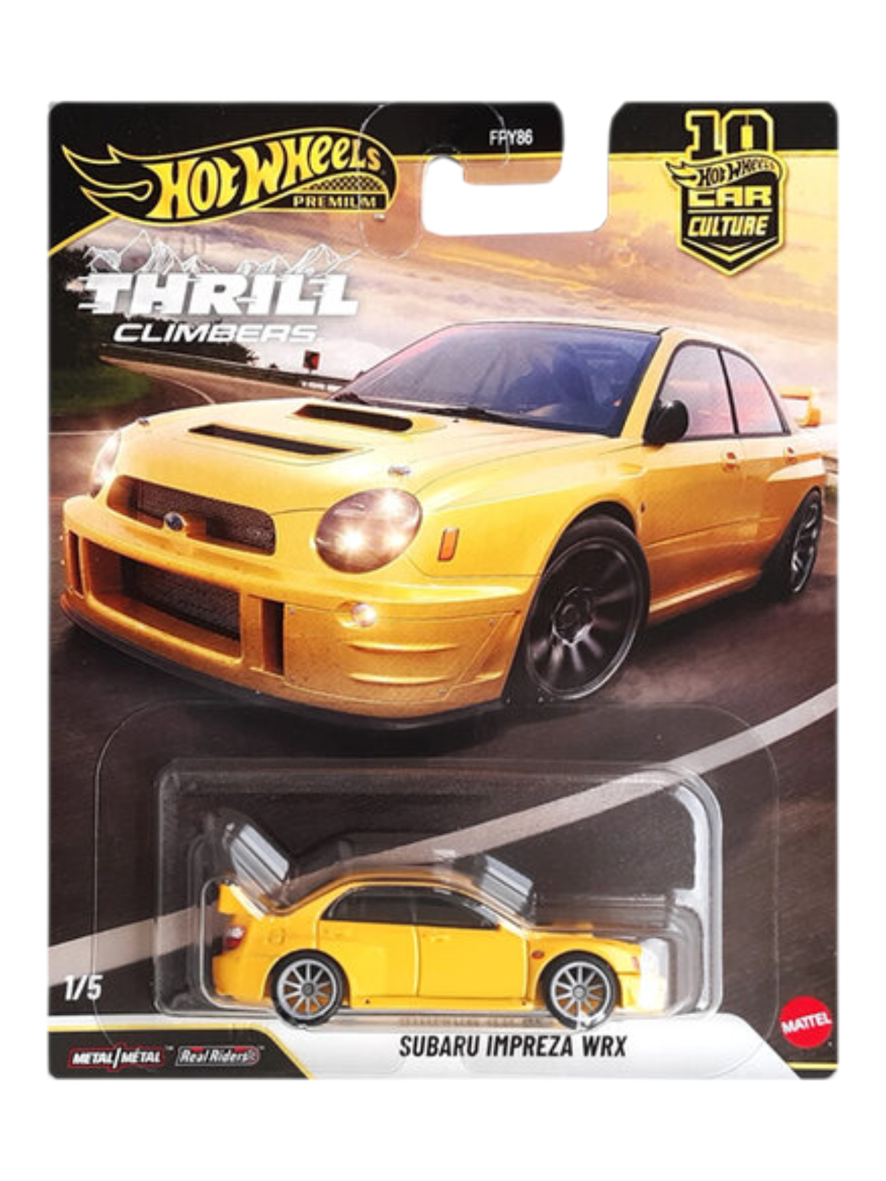 HotWheels Car Culture Thrill Climbers Subaru Impreza WRX Imported Premium 1:64 Scale
