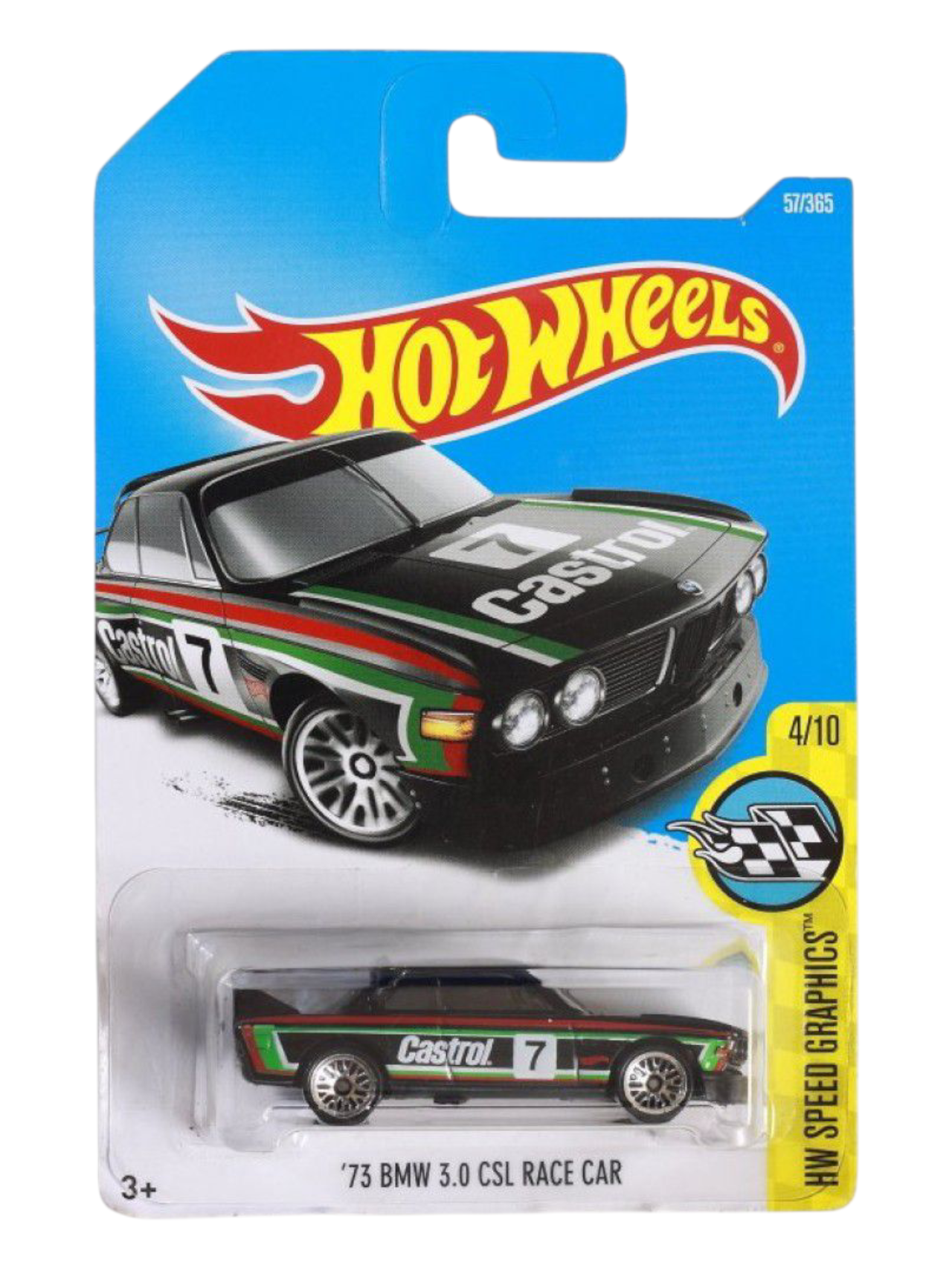 HotWheels 73 BMW 3.0 CSL Race Car Imported Mainline 1:64 Scale