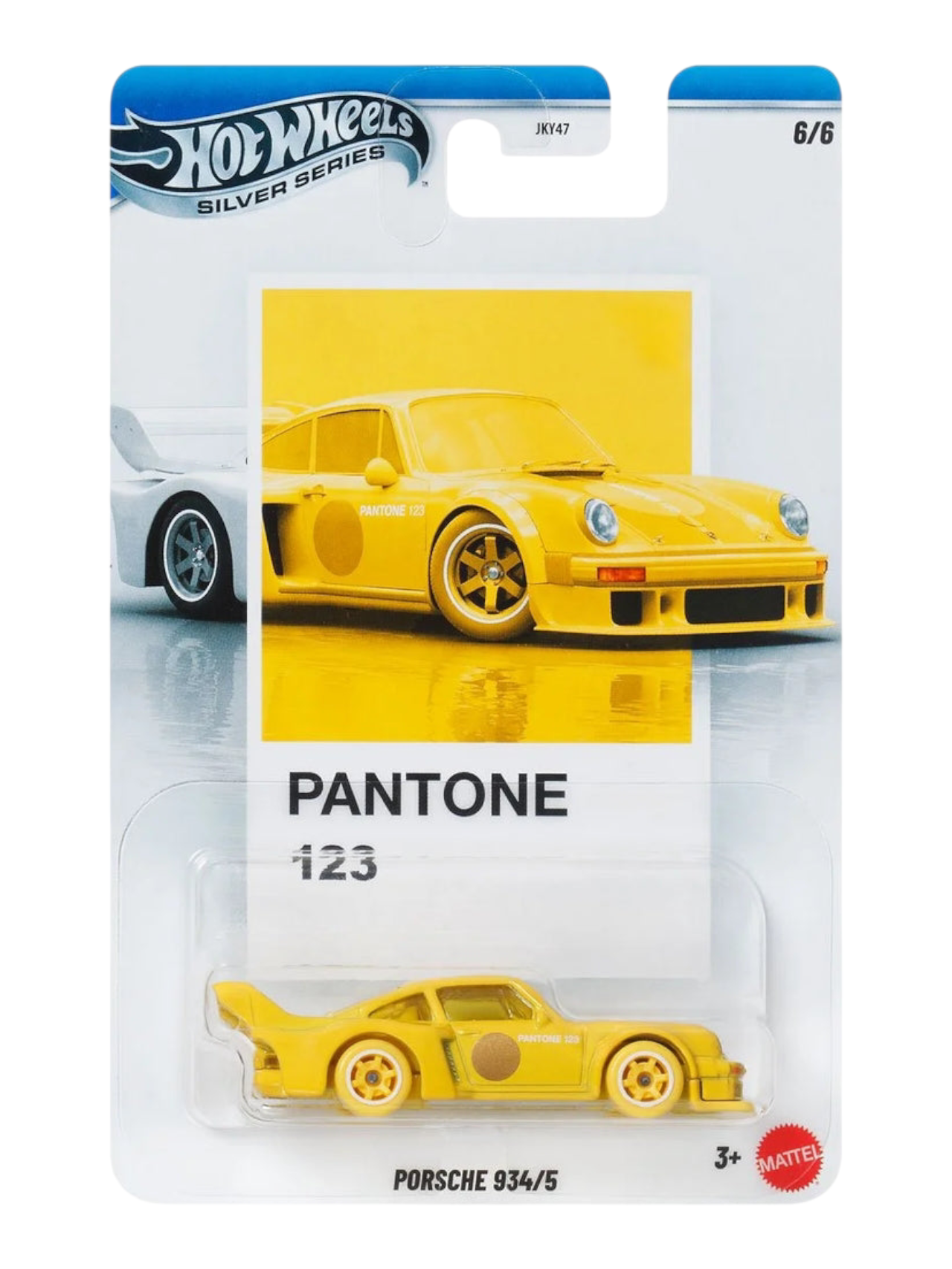 HotWheels Silver Series Pantone Sunset Race Porsche 934/5 Imported Mainline Card Art 1:64 Scale