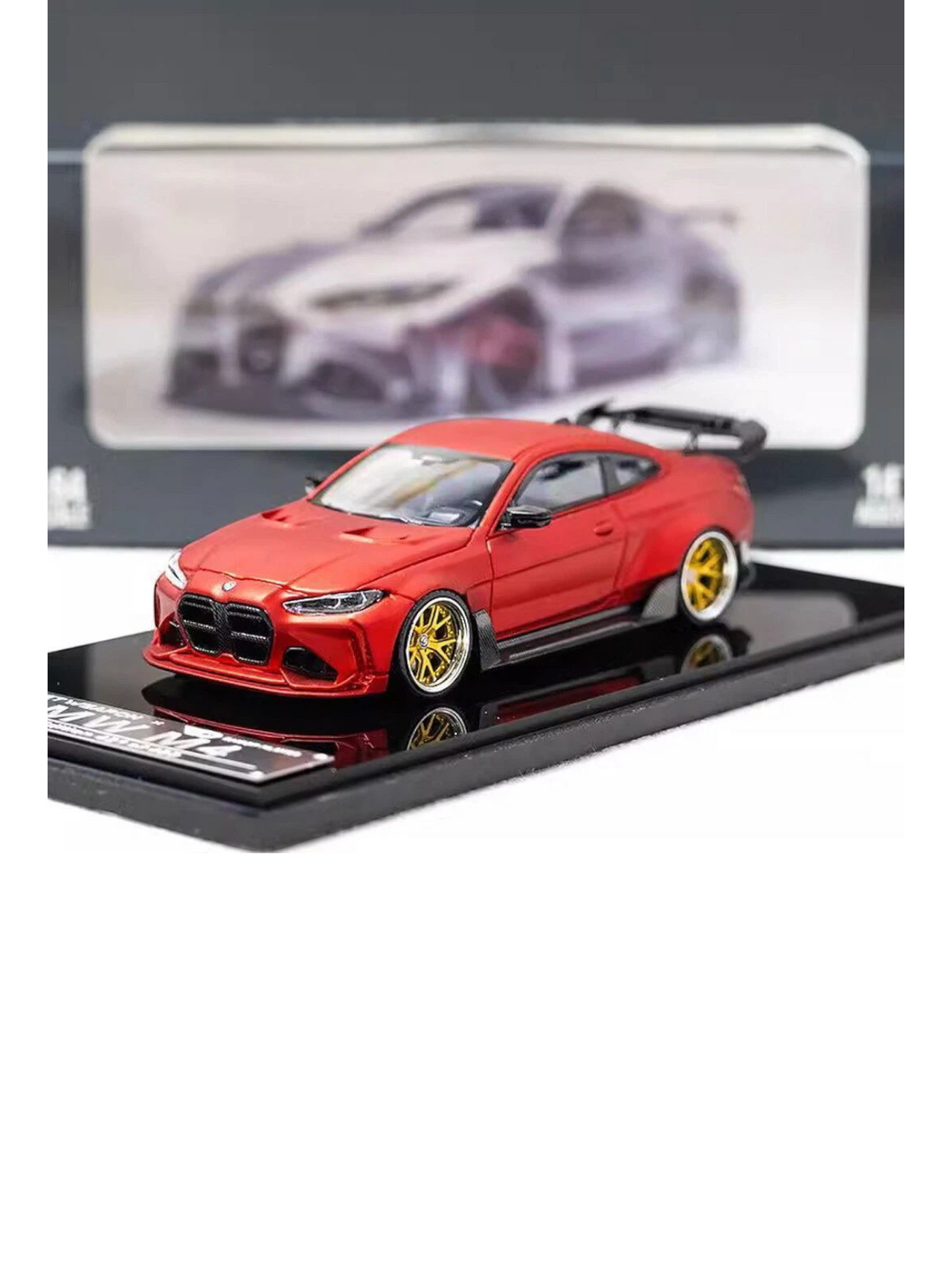 Street Warrior BMW M4 Premium Diecast 1:64 Scale (With Acrylic Case)
