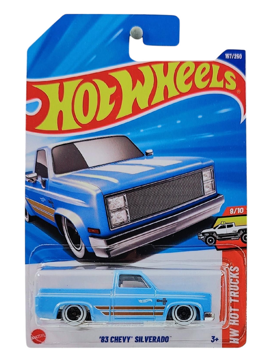 HotWheels 83 Chevy Silverado Imported Mainline 1:64 Scale