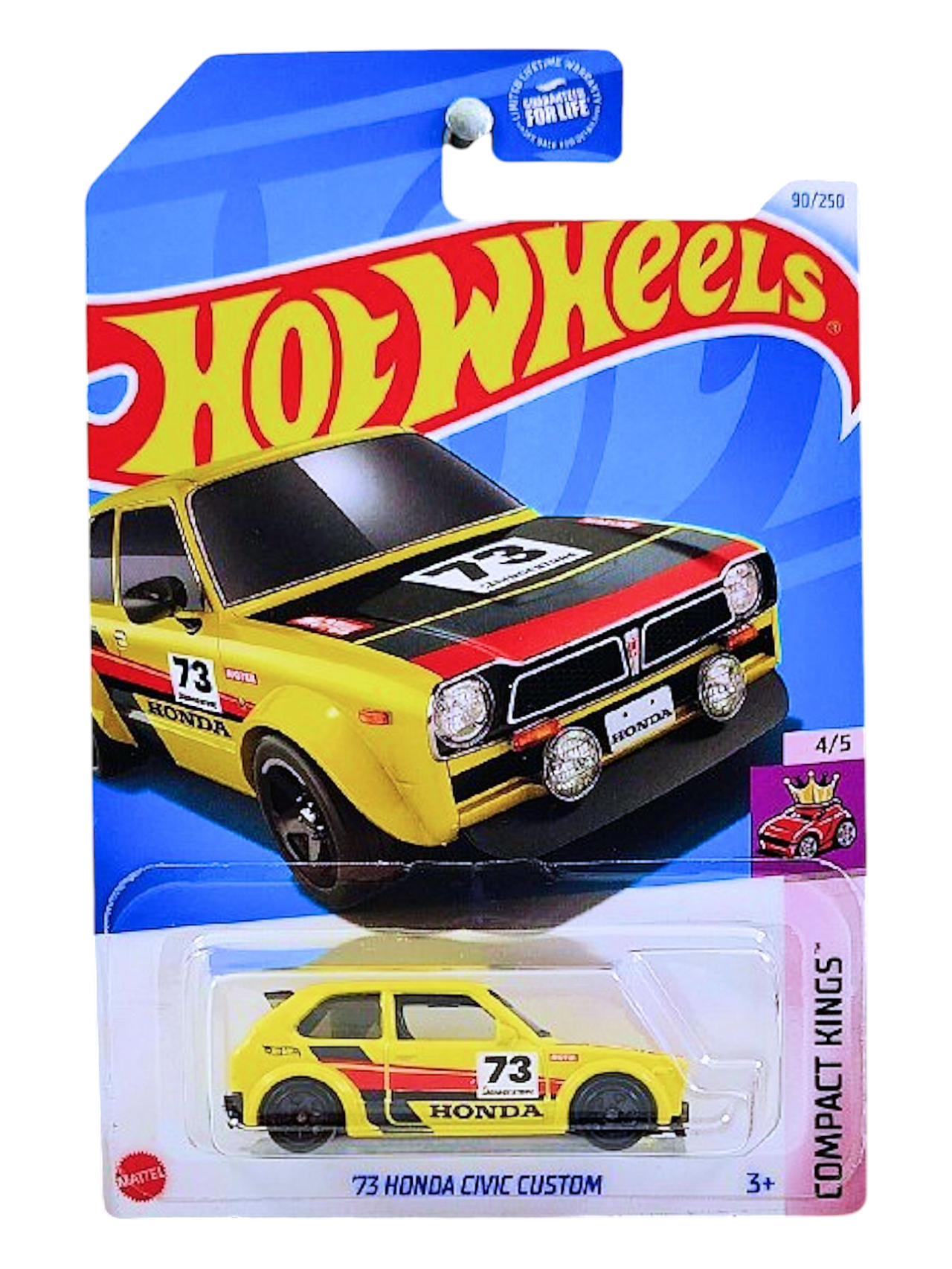 HotWheels 73 Honda Civic Custom Imported Mainline 1:64 Scale