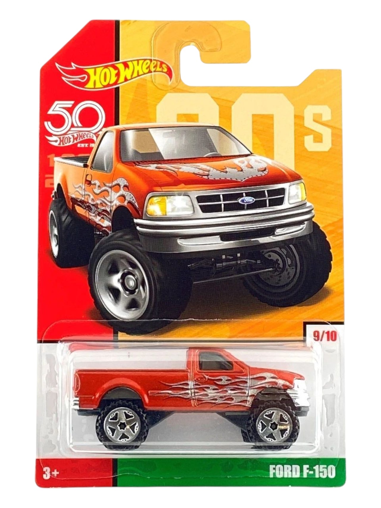 Hotwheels Ford f-150 imported card art mainline 1:64 Scale