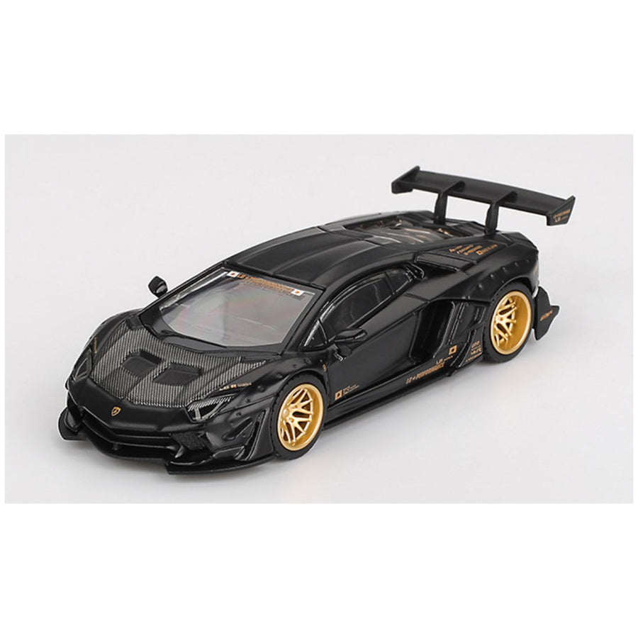 Mini GT Lamborghini Aventador Limited Edition Matte Black #1087 1:64 Scale
