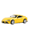 Toyota GR Supra yellow 1:31 MSZ licensed pullback diecast Scale Model car