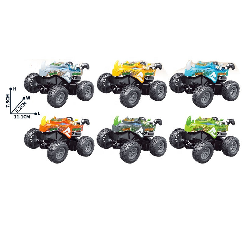 Remote Control Rhinoceros Stunt Car | 2.4GHz Speed-Regulating Alloy RC Car | Metal Body | Exquisite Alloy Series