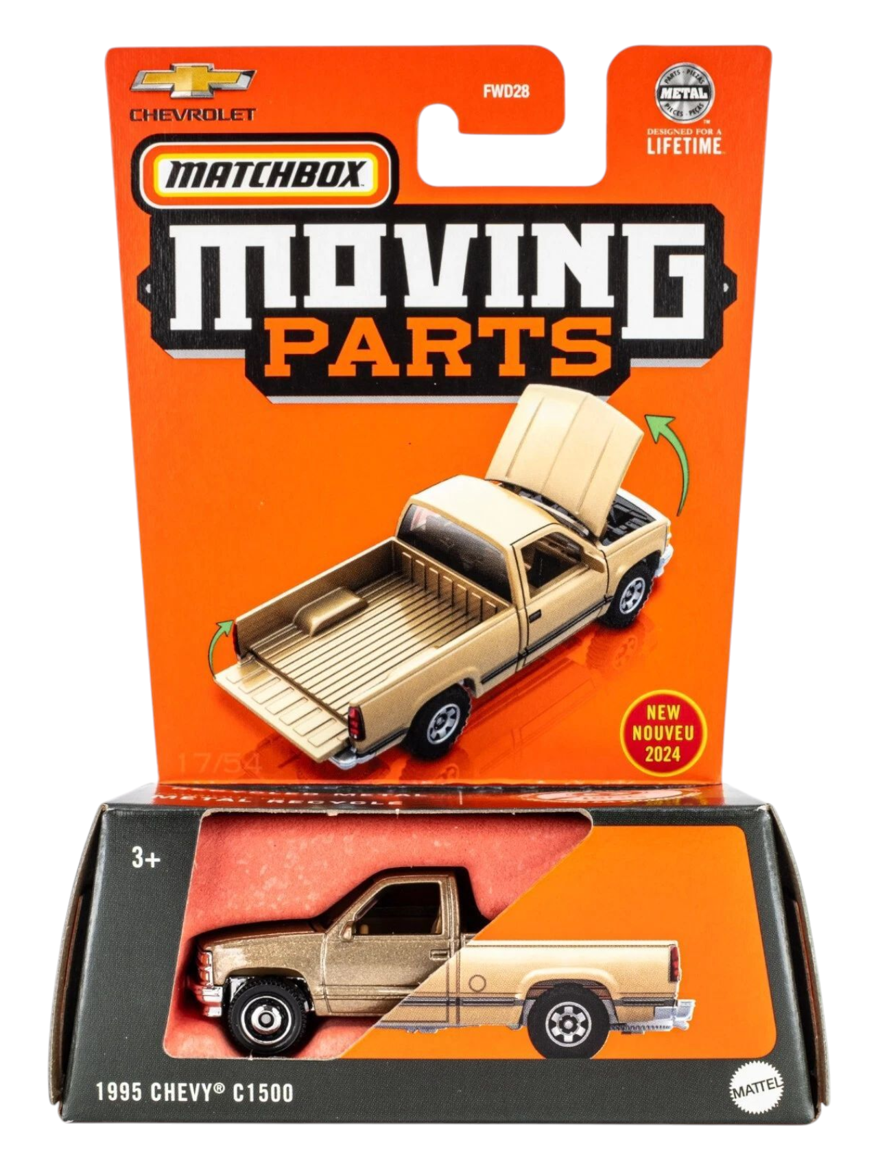 Matchbox Moving Parts 1995 Chevy C1500 1:64 Scale