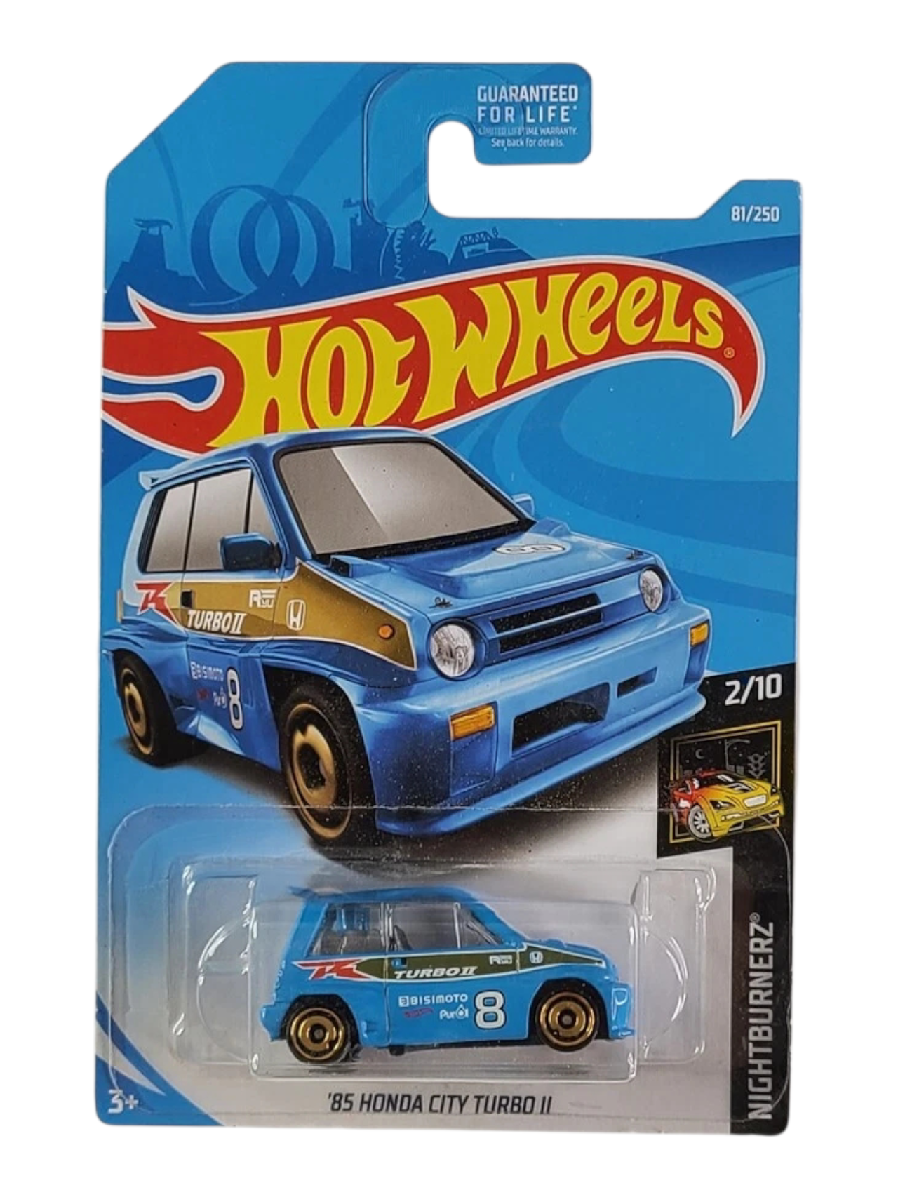 HotWheels 85 honda city turbo ll Imported Mainline Scale FYD12-D7C3
