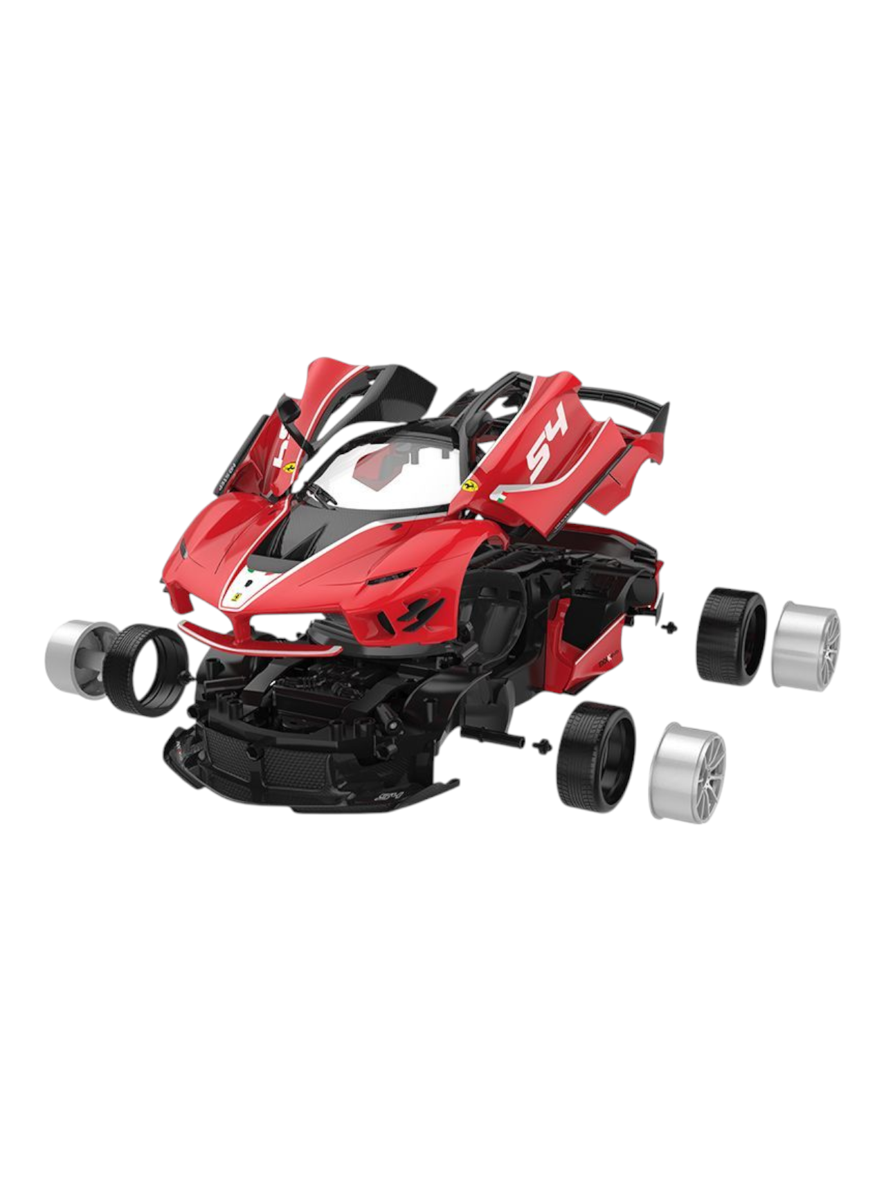 Rastar Ferrari FXX K Evo RC Assembly Model Kit 1:18 Scale (84 pcs and 8 pts)