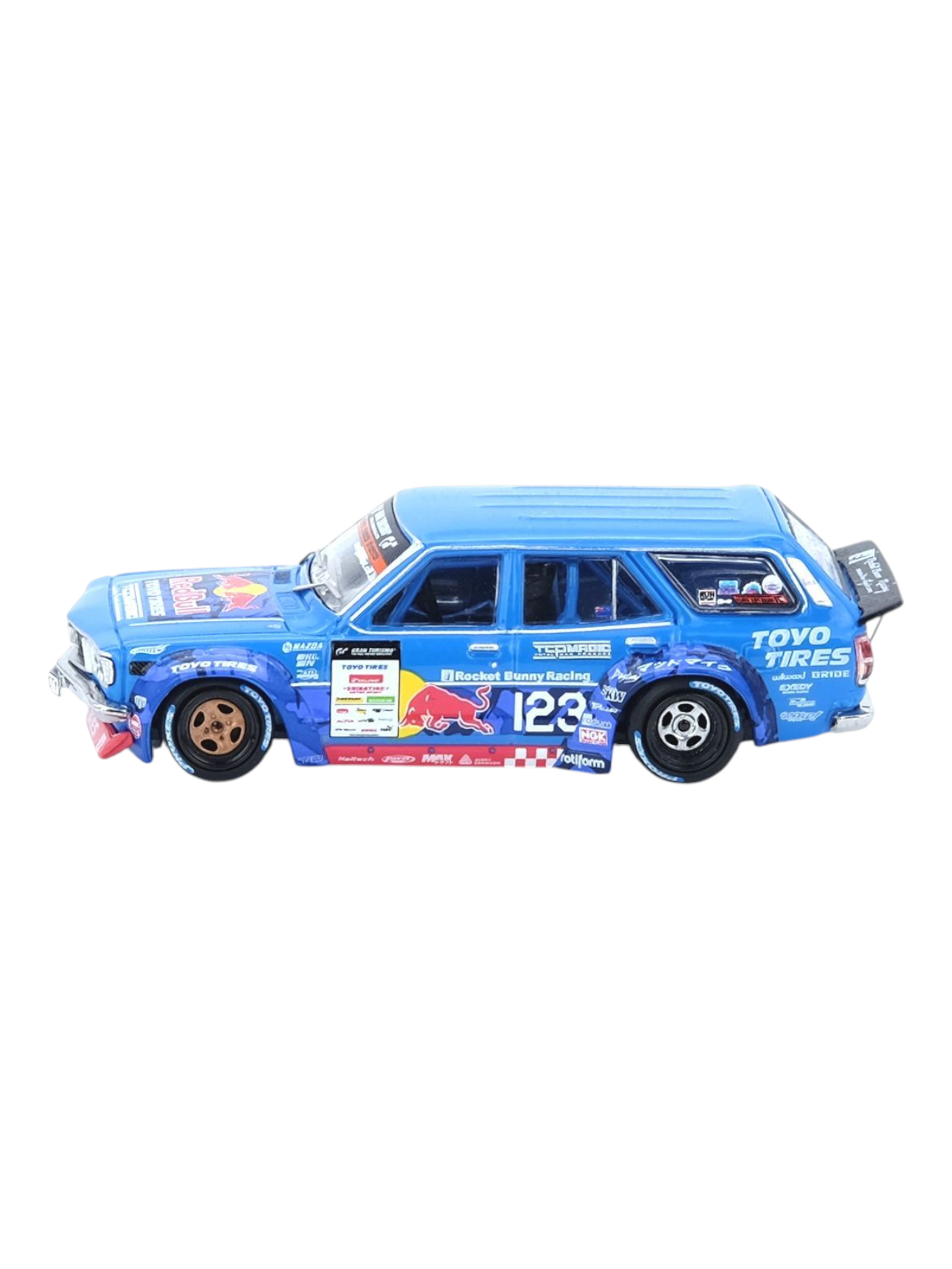 Inno64 Mazda RX3 Station Wagon "Mad Mike 1976" D1GP 2024 Series Diecast 1:64 Scale