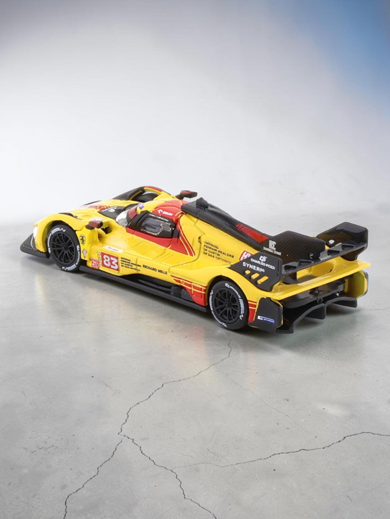 Bburago 499P Racing Ferrari No. 83 Imported 1:64 Scale ( with acrylic Case )