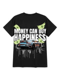 Drift culture Money can buy happiness Edition oversize tshirt