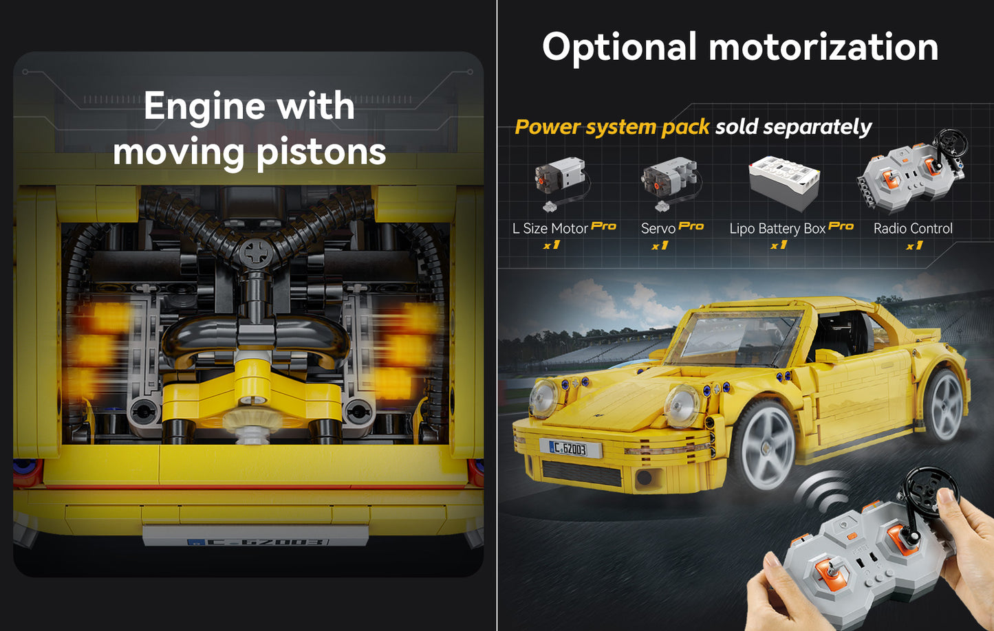 CaDa RUF CTR 2017 Yellowbird Dual Mode Control 1:20