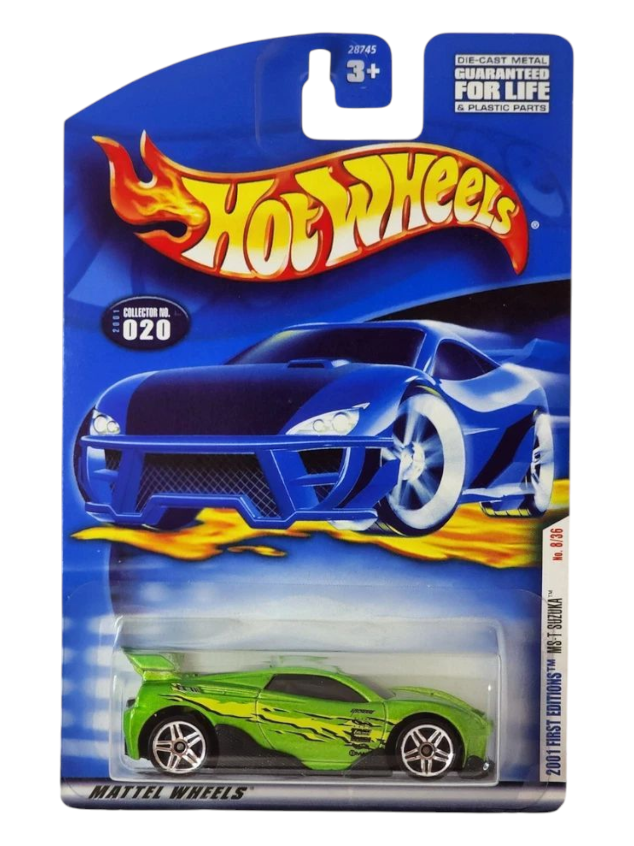 HotWheels 2001 First Editions MS-T Suzuka Collector No-020 Imported Mainline 1:64 Scale